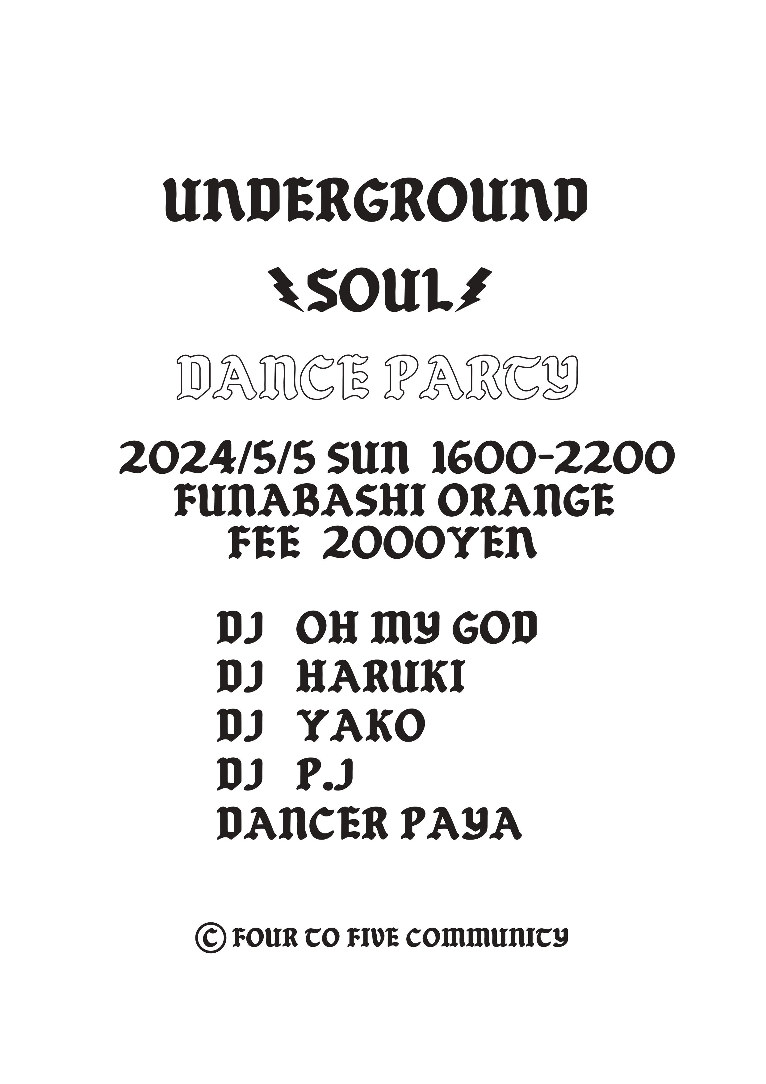 underground soul -DANCE PARTY-
